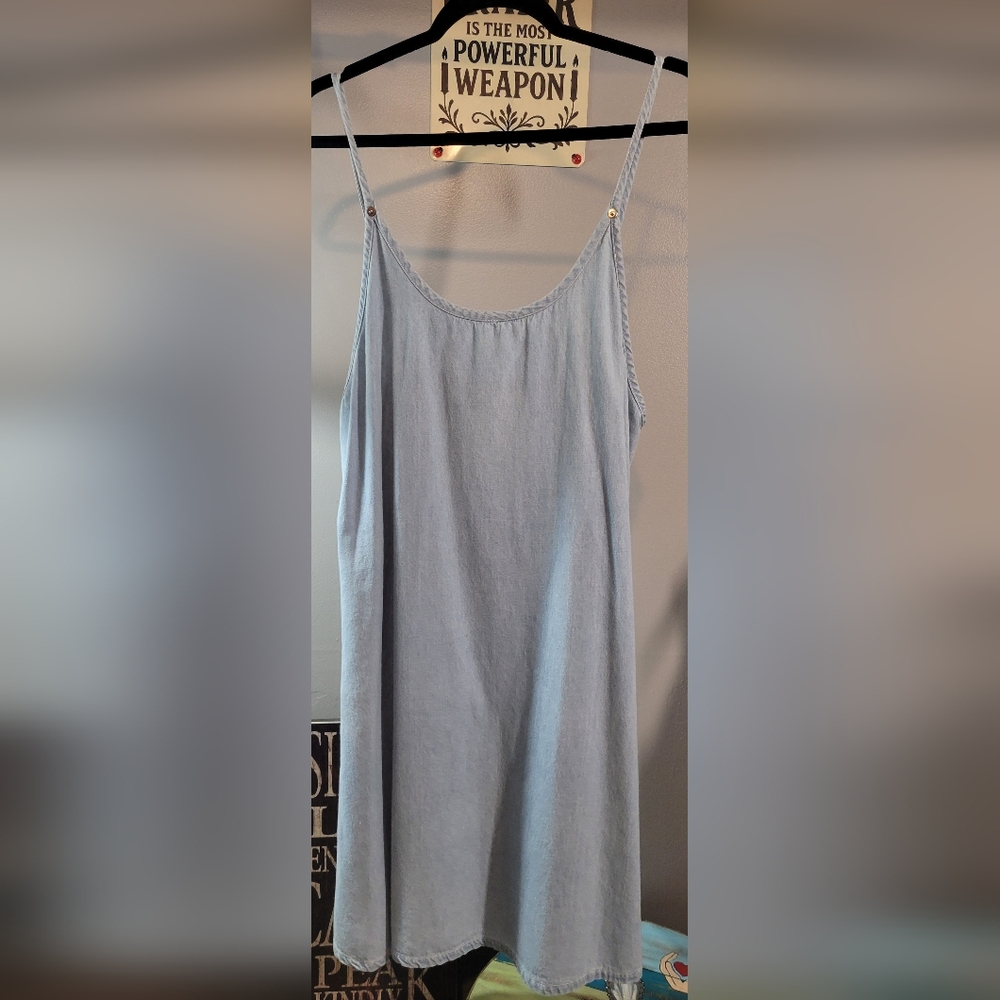 For The Republic Light Blue Denim Dress